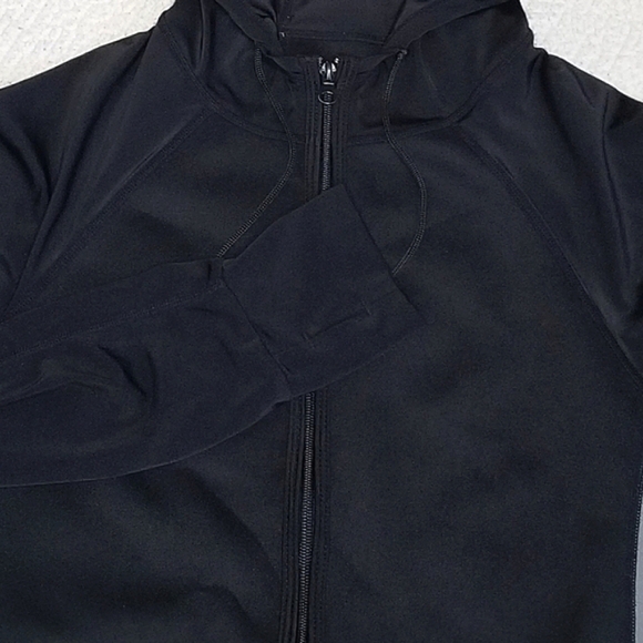 SaunaFX (SaunaTek) Black Neoprene Sauna Hooded Athletic/Workout Jacket- Size Lrg - Picture 5 of 8